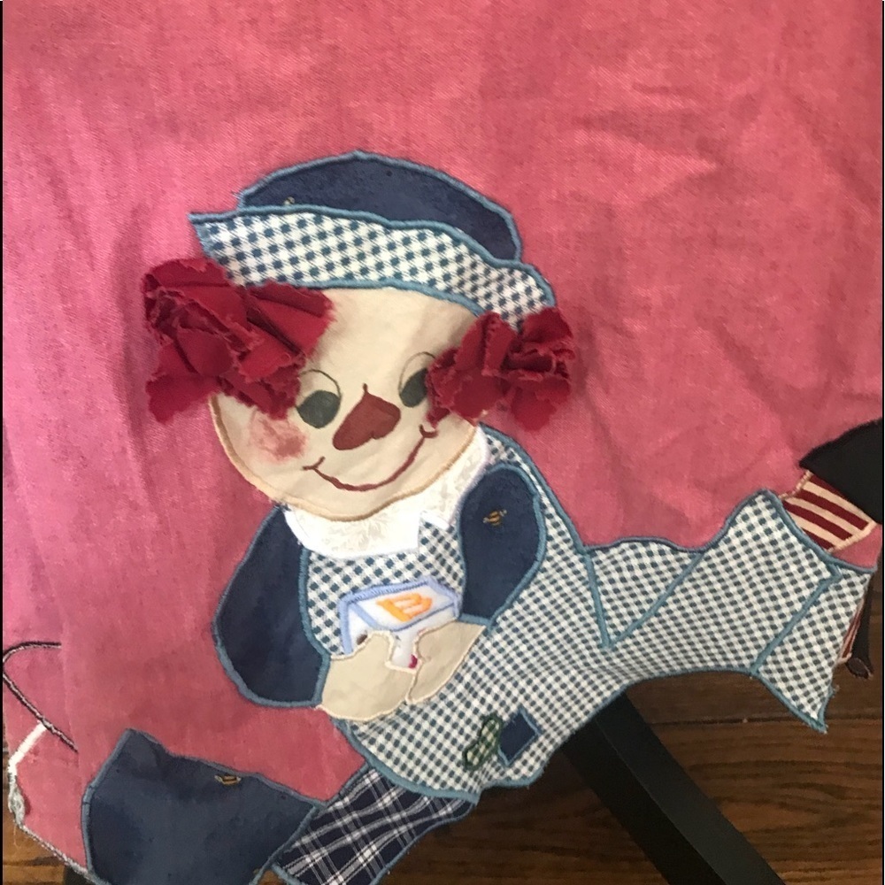Rare Vintage 1970’s Handmade Raggedy Ann Dress Halloween Costume - Picture 5 of 14